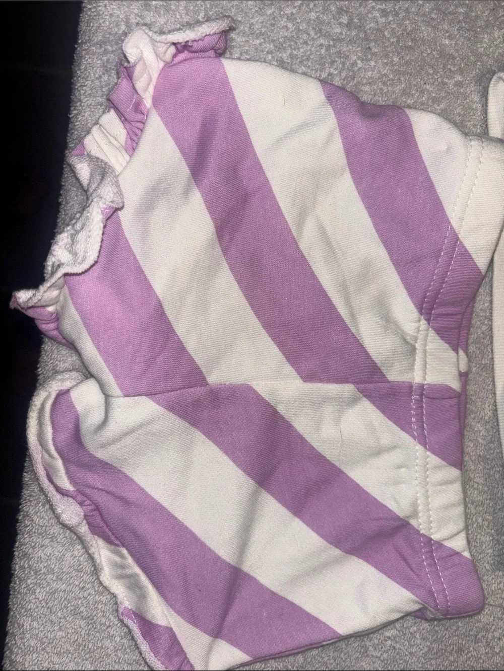 Girls' Lavender & Cream Smiley Two-Piece Matching Set